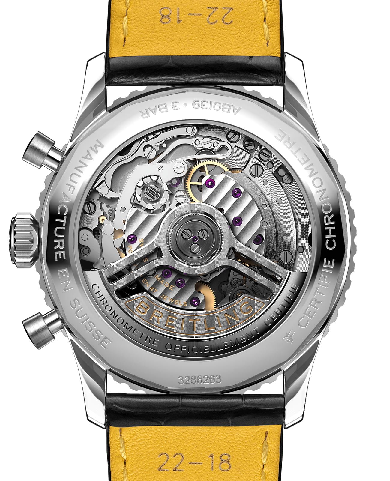 Оригинальные часы Breitling Breitling Navitimer B01 Chronograph 41 AB0139211B1P1 механические калибр механизма мануфактурный механизм breitling caliber b01 общий вид