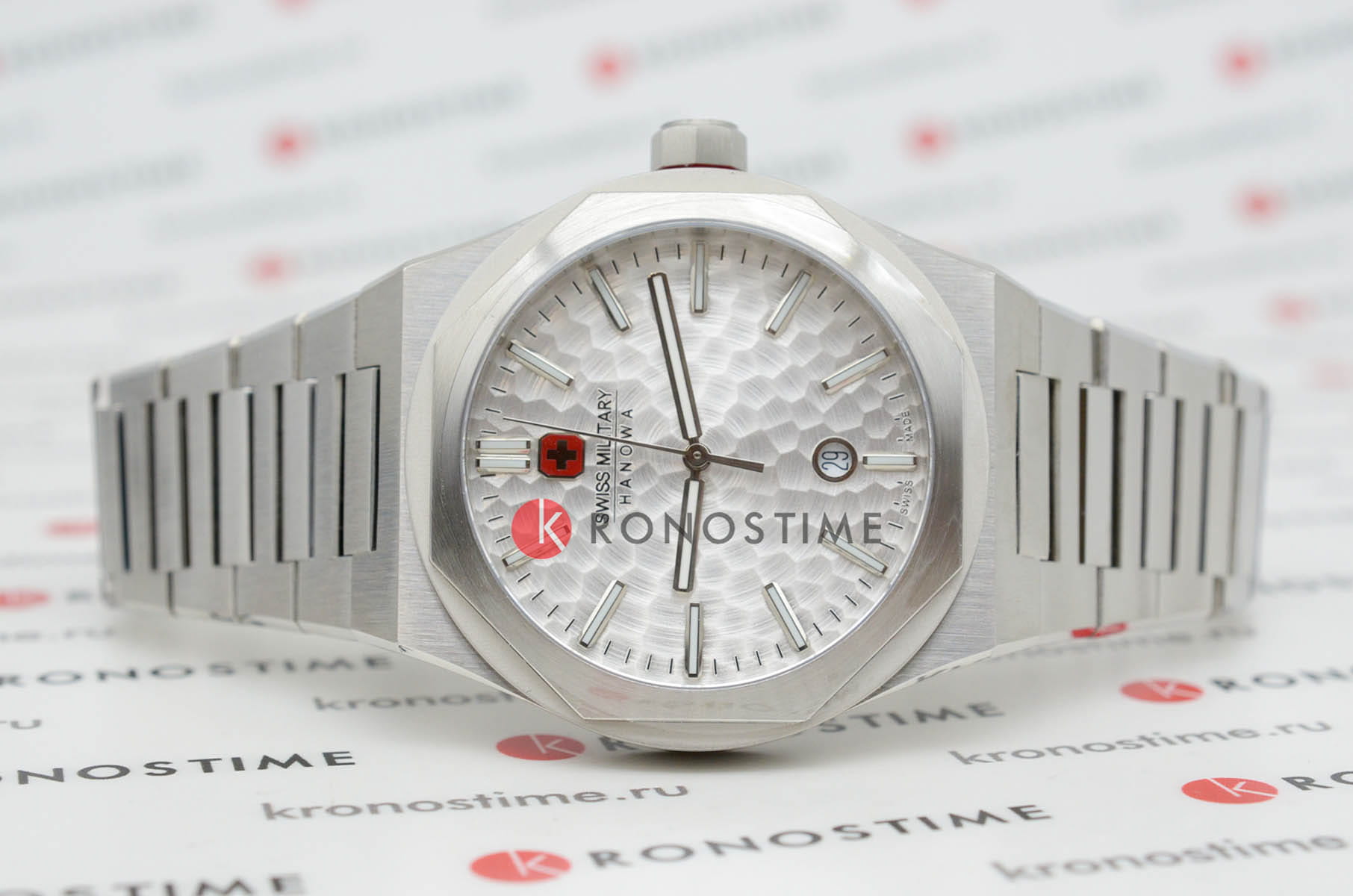 Swiss Military Hanowa Swiss Military Hanowa Octon Hammered SMWGH2101904 , наручные мужские часы фото под углом