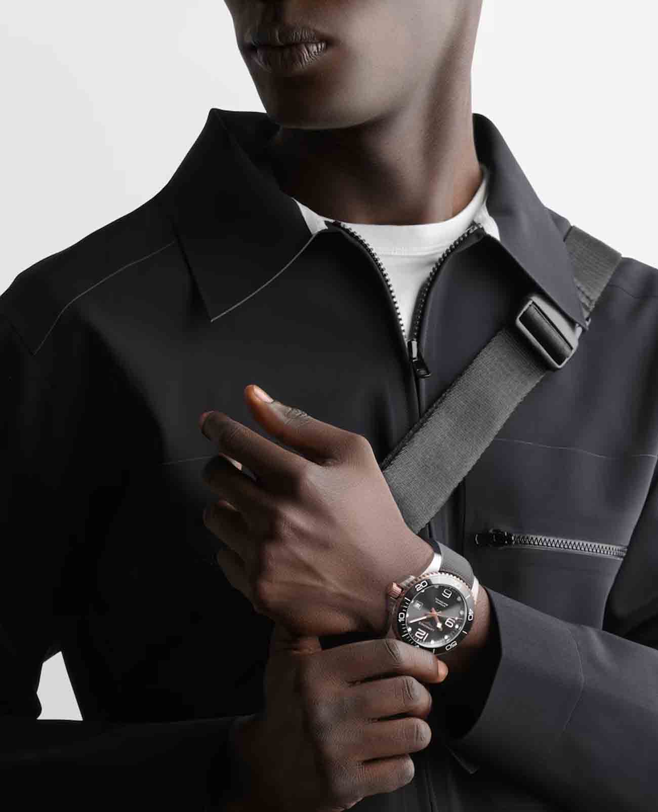 Оригинальные часы Longines Longines HydroConquest L3.782.3.78.9 механические калибр механизма l888 общий вид