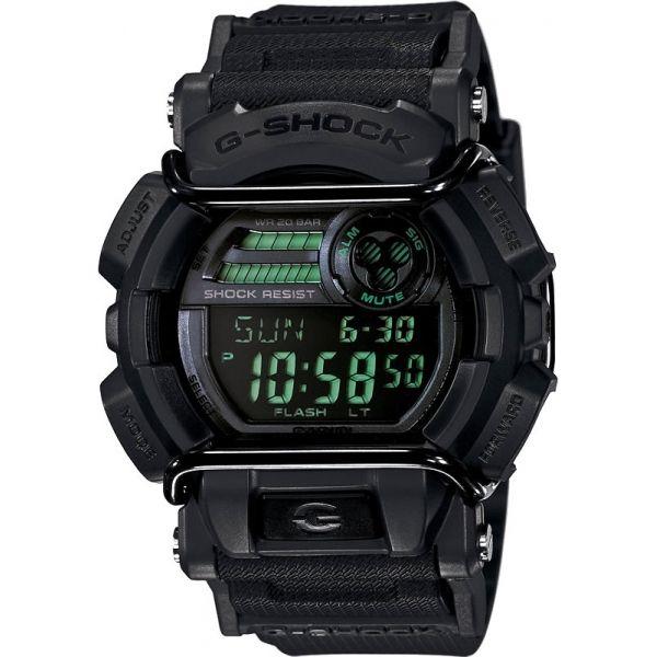 Casio Casio G-Shock GD-400MB-1E  GD-400MB-1E электронные мужские часы черный циферблат, браслет  — вид спереди