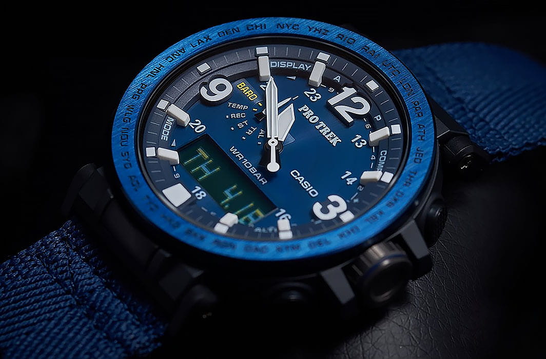 Casio Casio Pro Trek PRG-600YB-2 PRG, наручные мужские часы фото под углом