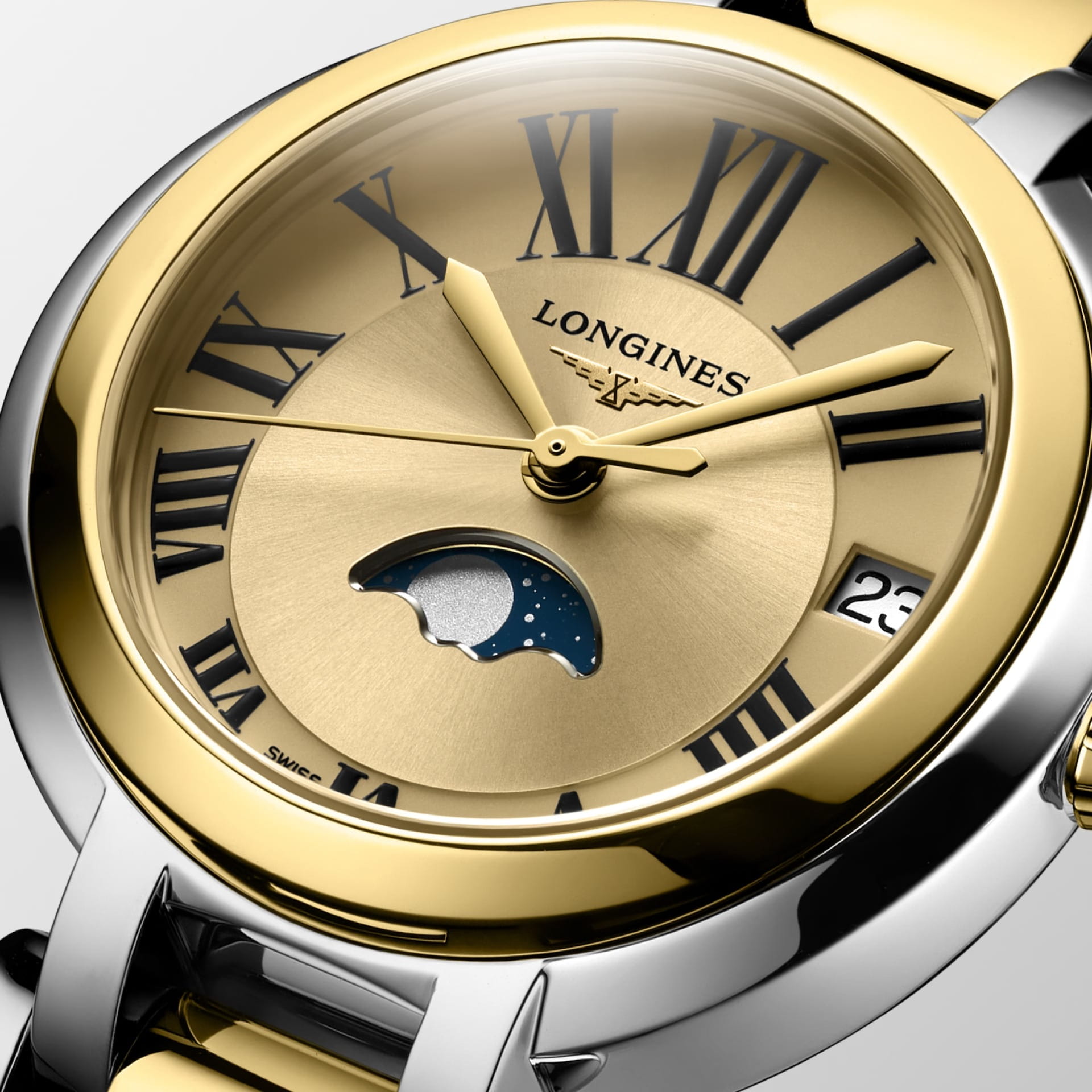 Longines Longines PrimaLuna L8.115.5.31.7 , наручные женские часы фото под углом