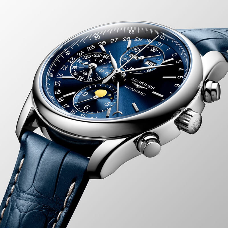 Longines Longines Master Collection L2.673.4.92.0 мужские часы синий циферблат на запястье