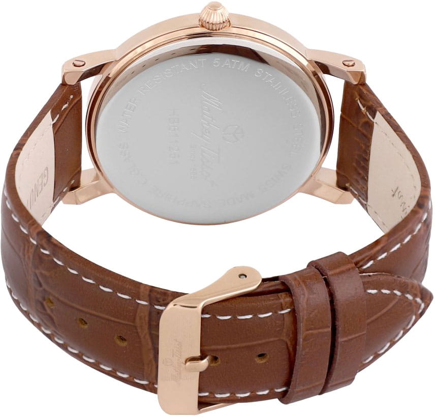 Mathey-Tissot Mathey-Tissot City Leather HB611251PI мужские часы белый циферблат на запястье