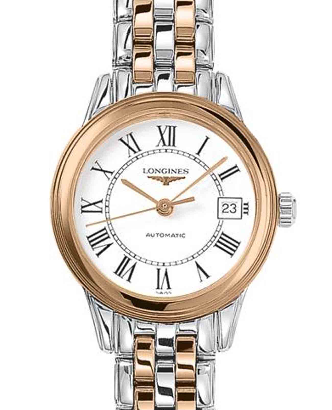 Longines Longines Flagship L4.274.3.91.7 , наручные женские часы фото под углом