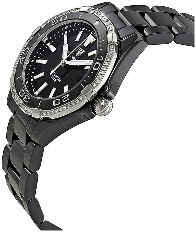 TAG Heuer TAG Heuer Aquaracer WAY1395.BH0716, aquaracer швейцария женские часы на браслете керамика боковой вид