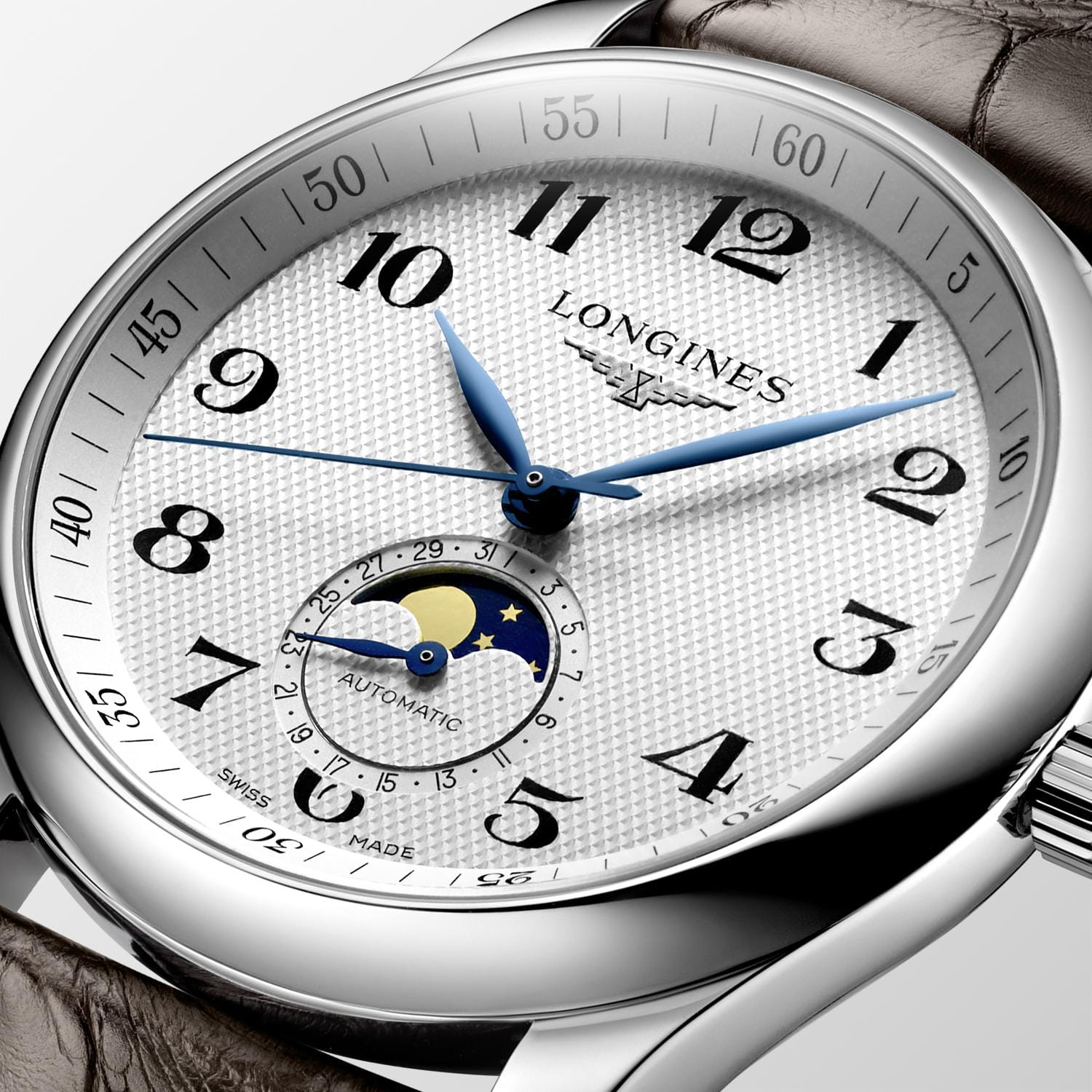 Longines Longines Master Collection L2.909.4.78.3, master collection швейцария мужские часы на браслете кожаный боковой вид