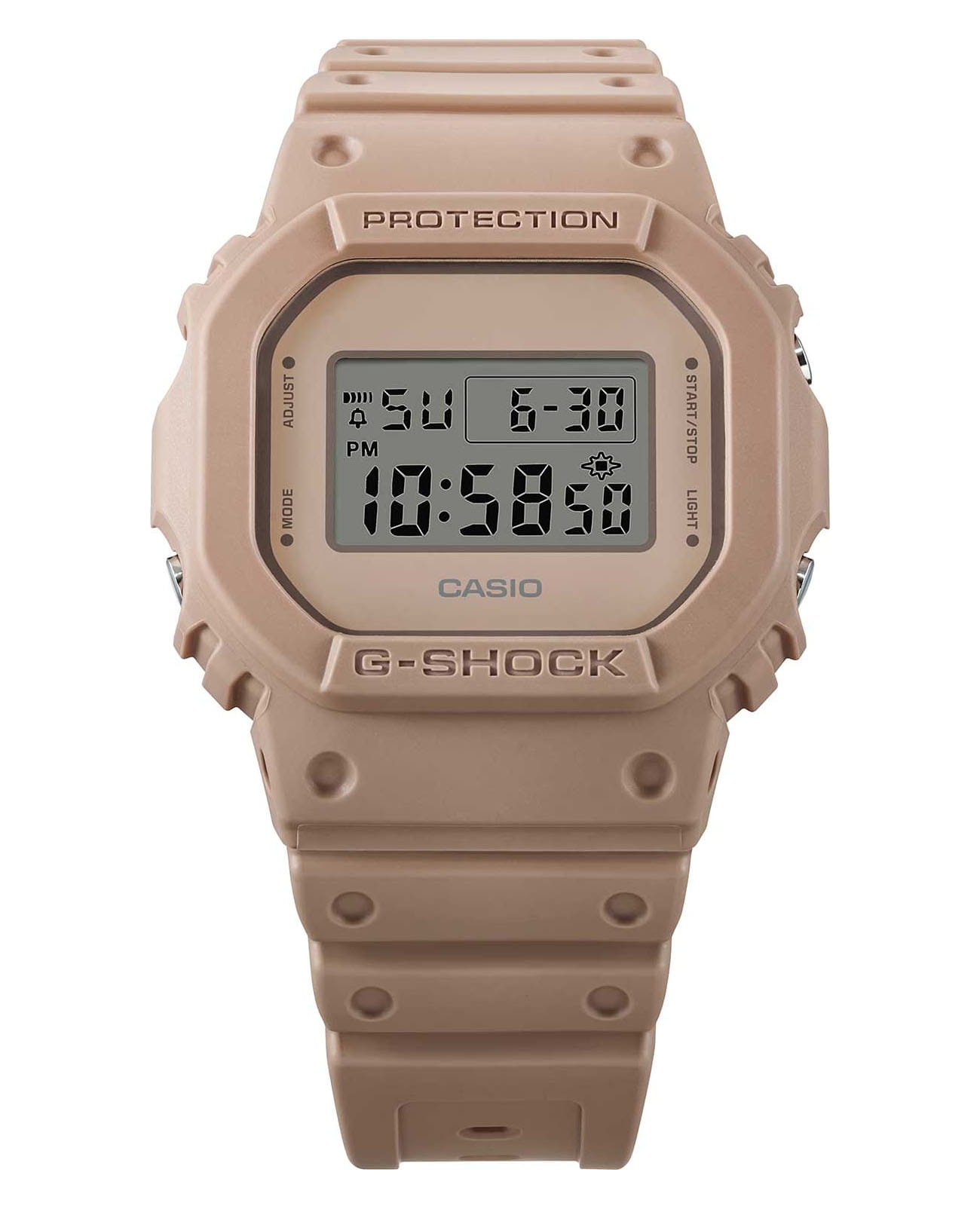 Casio Casio G-Shock DW-5600NC-5DR (DW-5600NC-5) электронные мужские часы часы крупный план  циферблата