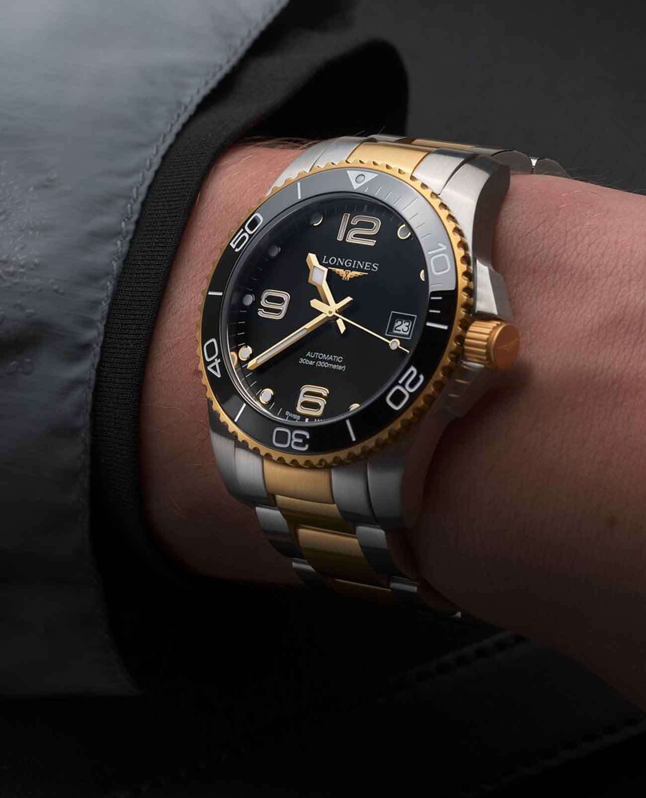 Longines Longines HydroConquest L3.782.3.56.7  - задняя крышка металл сталь корпуса, швейцария часы