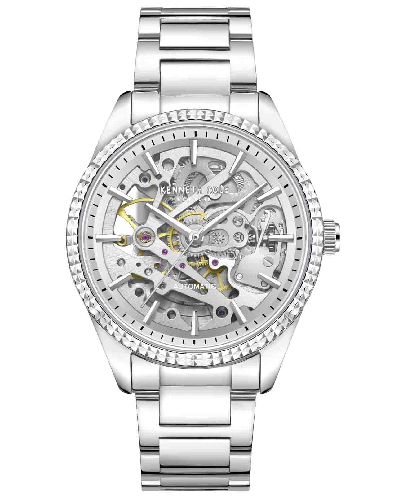 Kenneth Cole Kenneth Cole New York KCWLL0016501  KCWLL0016501 механические женские часы серебристый циферблат, браслет нержавеющая сталь — вид спереди