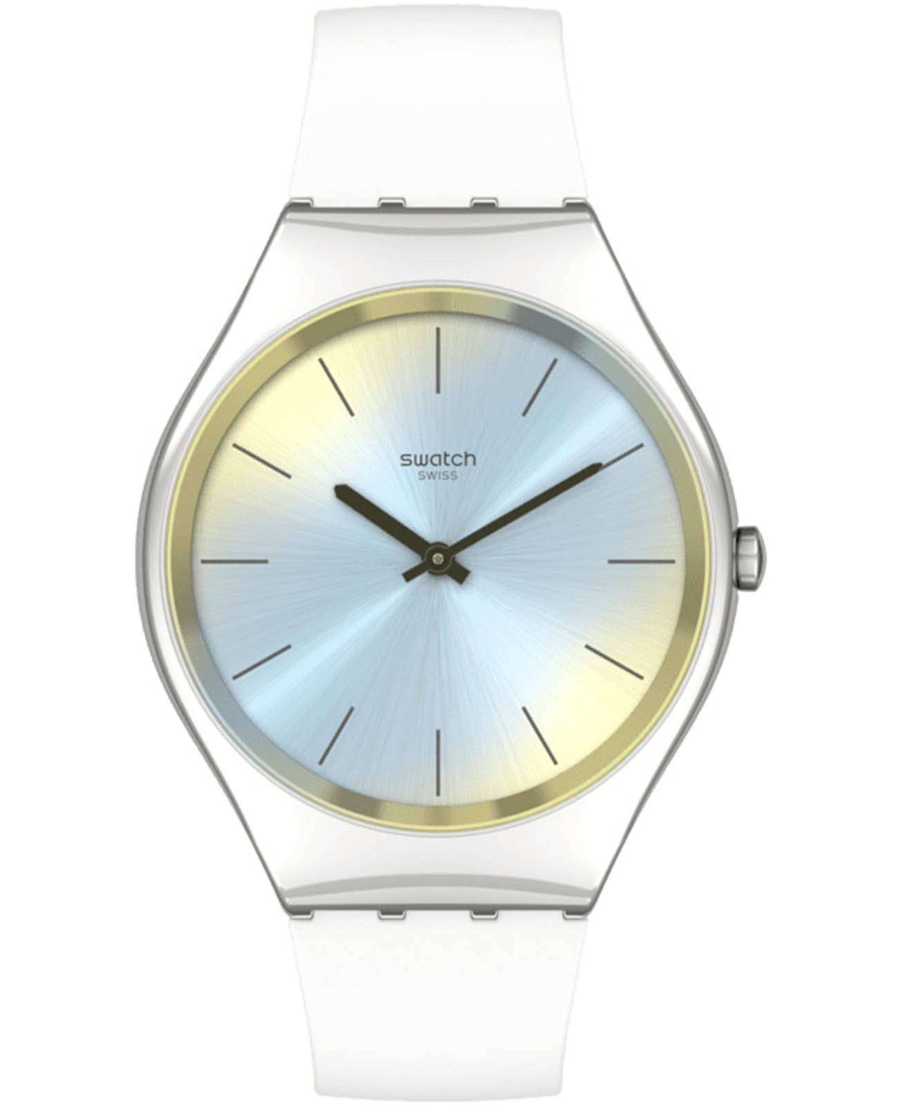 Swatch Swatch Skin Irony SYXS141  SYXS141 кварцевые женские часы серебристый циферблат, браслет силикон — вид спереди