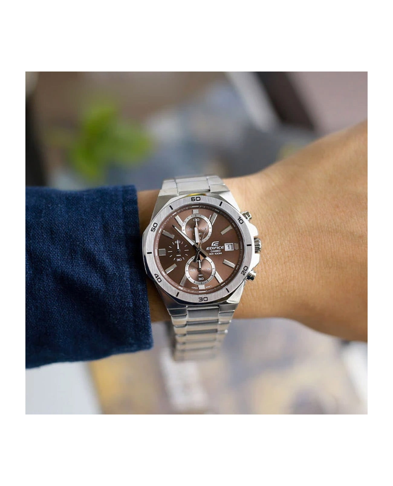 Casio Casio Edifice EFV-640D-5AVUDF (EFV-640D-5A) EFV, наручные мужские часы фото под углом