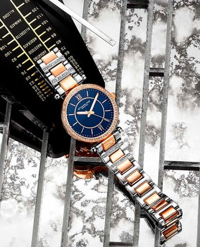 Stuhrling Stuhrling Aria 3905.2 женские часы синий циферблат на запястье