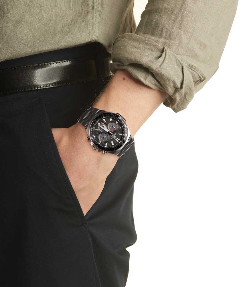 Casio Casio Edifice EFS-S600D-1A4, edifice япония мужские часы на браслете нержавеющая сталь боковой вид