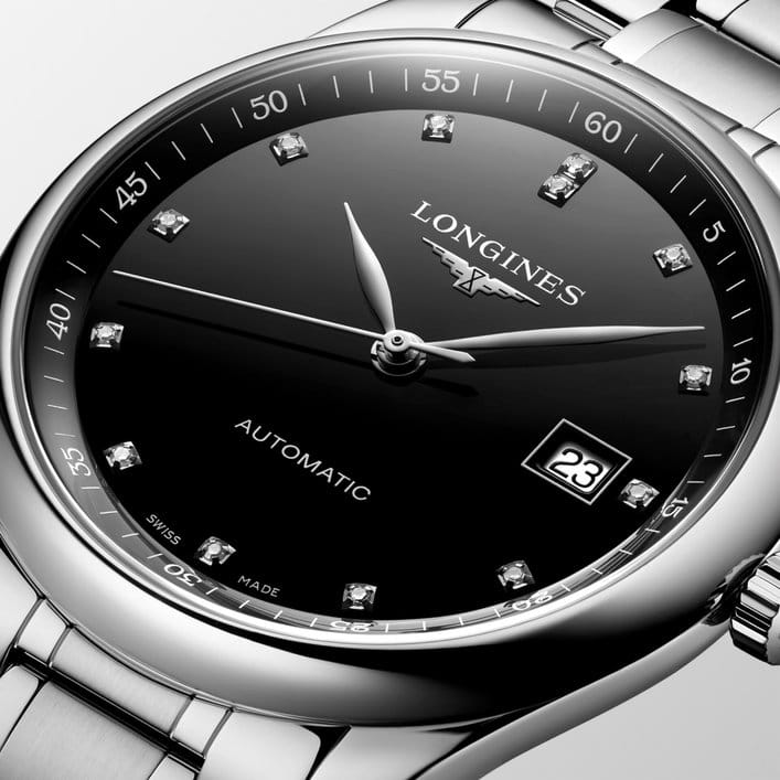 Longines Longines Master Collection L2.793.4.57.6 мужские часы черный циферблат на запястье