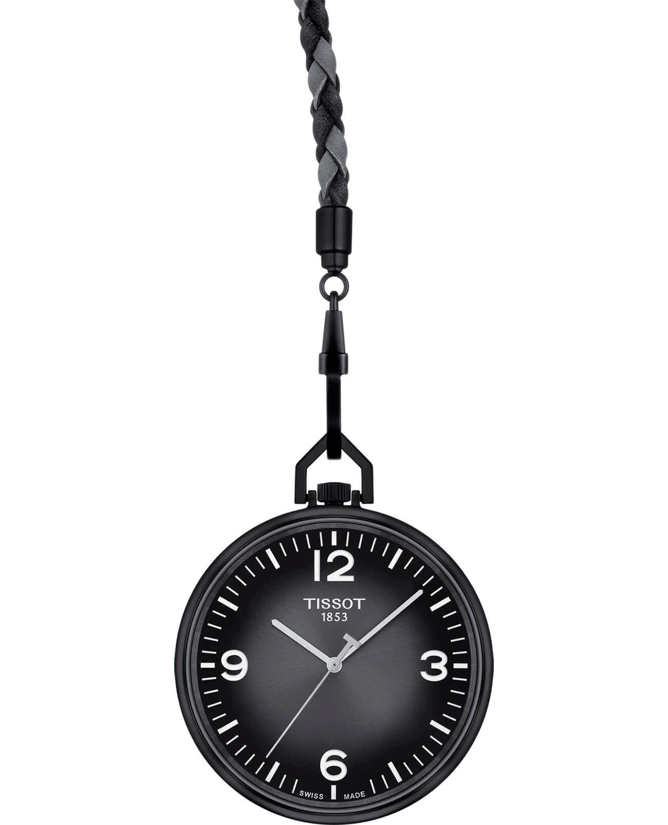 Tissot Tissot Lepine T863.409.99.067.00  T8634099906700 кварцевые мужские часы черный циферблат, браслет не выбрано — вид спереди