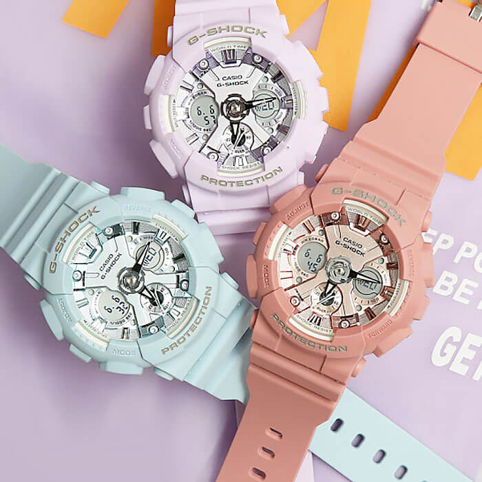 Casio Casio G-Shock GMA-S120DP-6AER GMA-S120DP-6A оригинальные женские часы в комплекте с коробкой