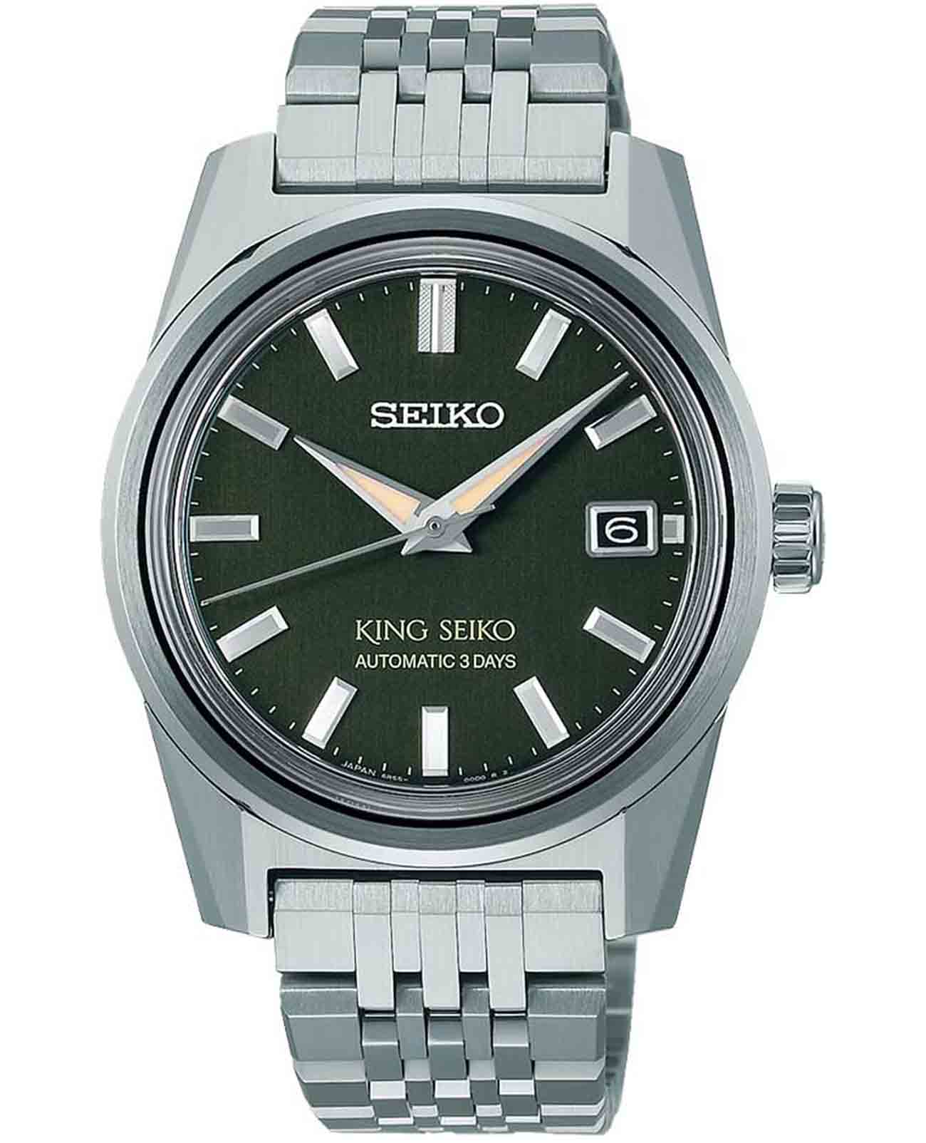 Seiko Seiko King Seiko SPB391J1  SPB391J1 механические мужские часы синий циферблат, браслет нержавеющая сталь — вид спереди