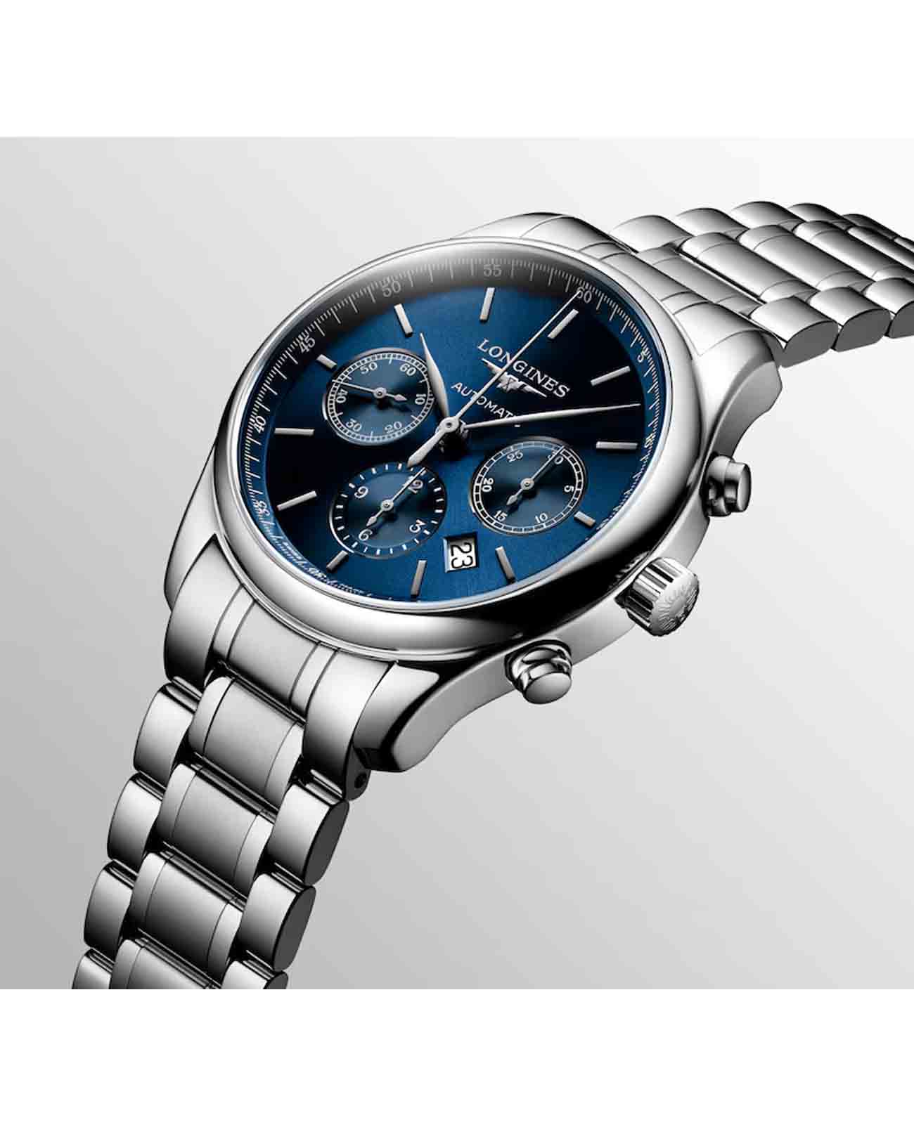 Longines L27594926 мужские часы застежка крупным планом