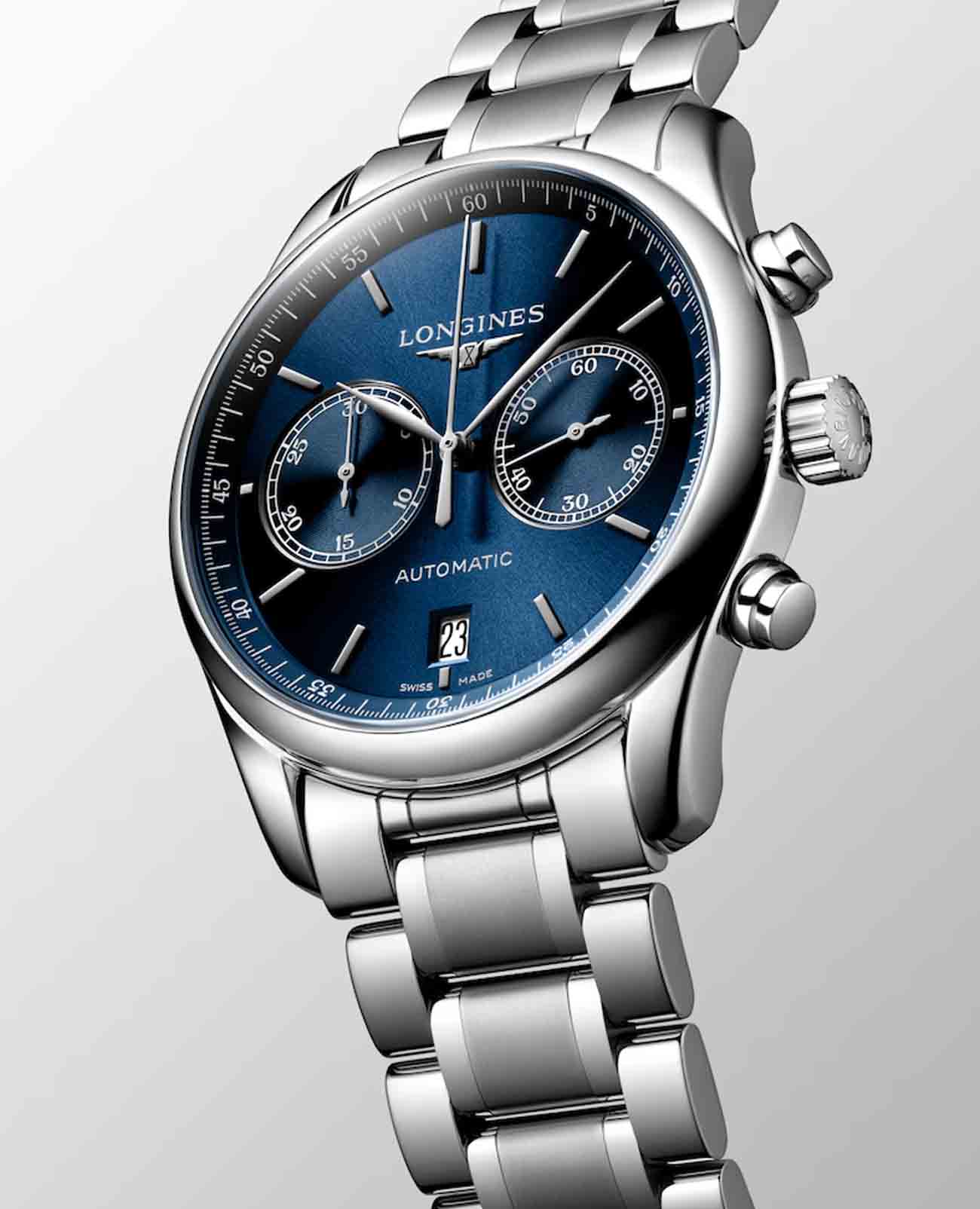 Longines Longines Master Collection L2.629.4.92.6, master collection швейцария мужские часы на браслете нержавеющая сталь боковой вид