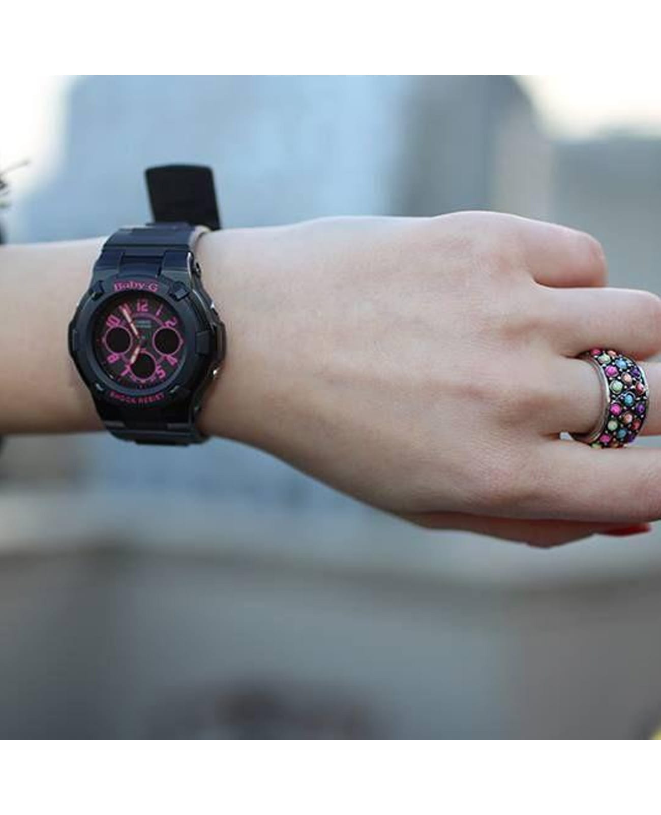 Casio Casio Baby-G BGA-117-1B1 женские часы  циферблат на запястье