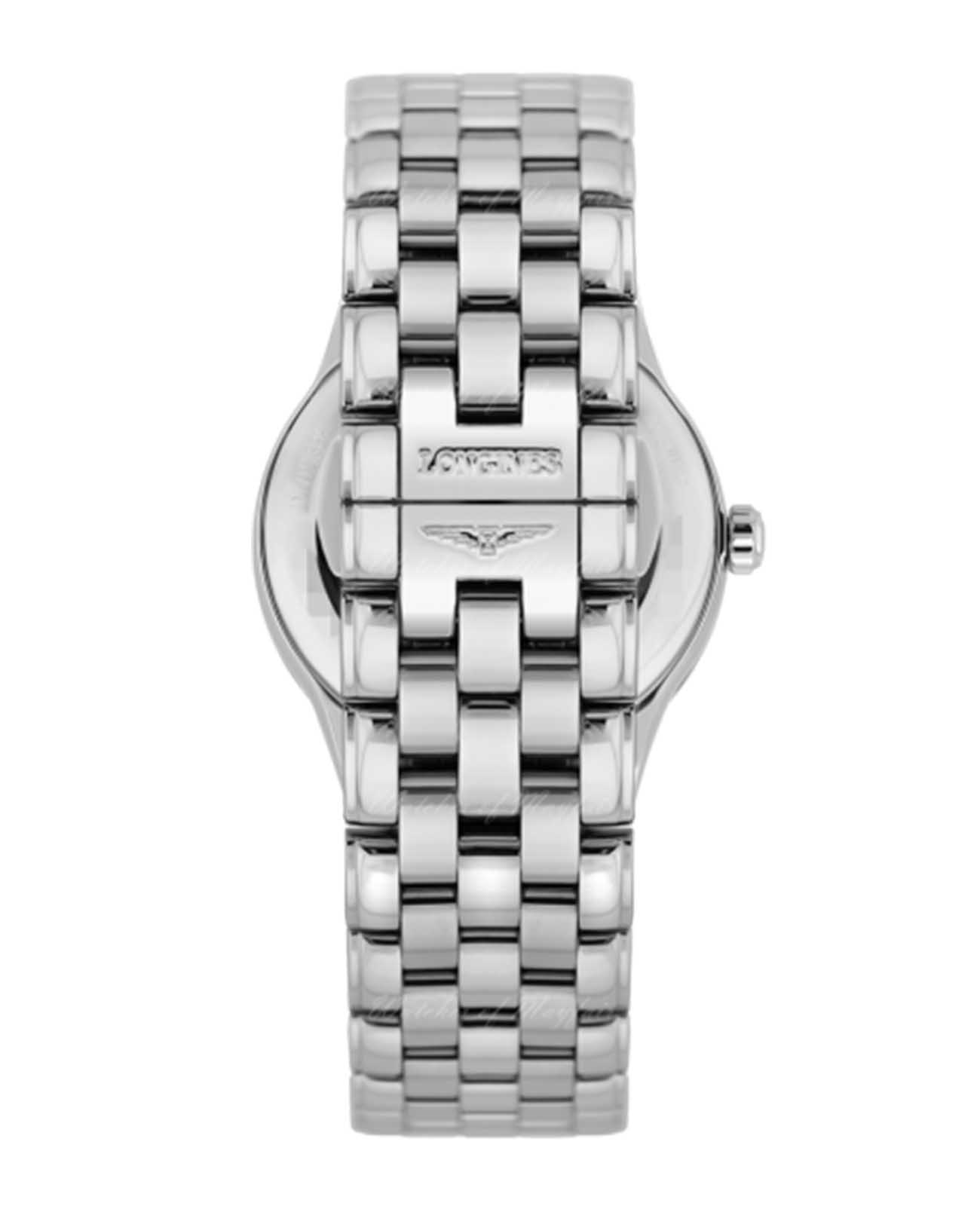 Оригинальные часы Longines Longines Flagship L4.374.4.87.6 механические калибр механизма l592 общий вид