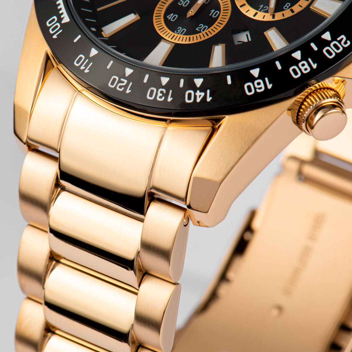 Jacques Lemans Jacques Lemans Sport 1-2140i,  австрия мужские часы на браслете нержавеющая сталь с pvd-покрытием боковой вид