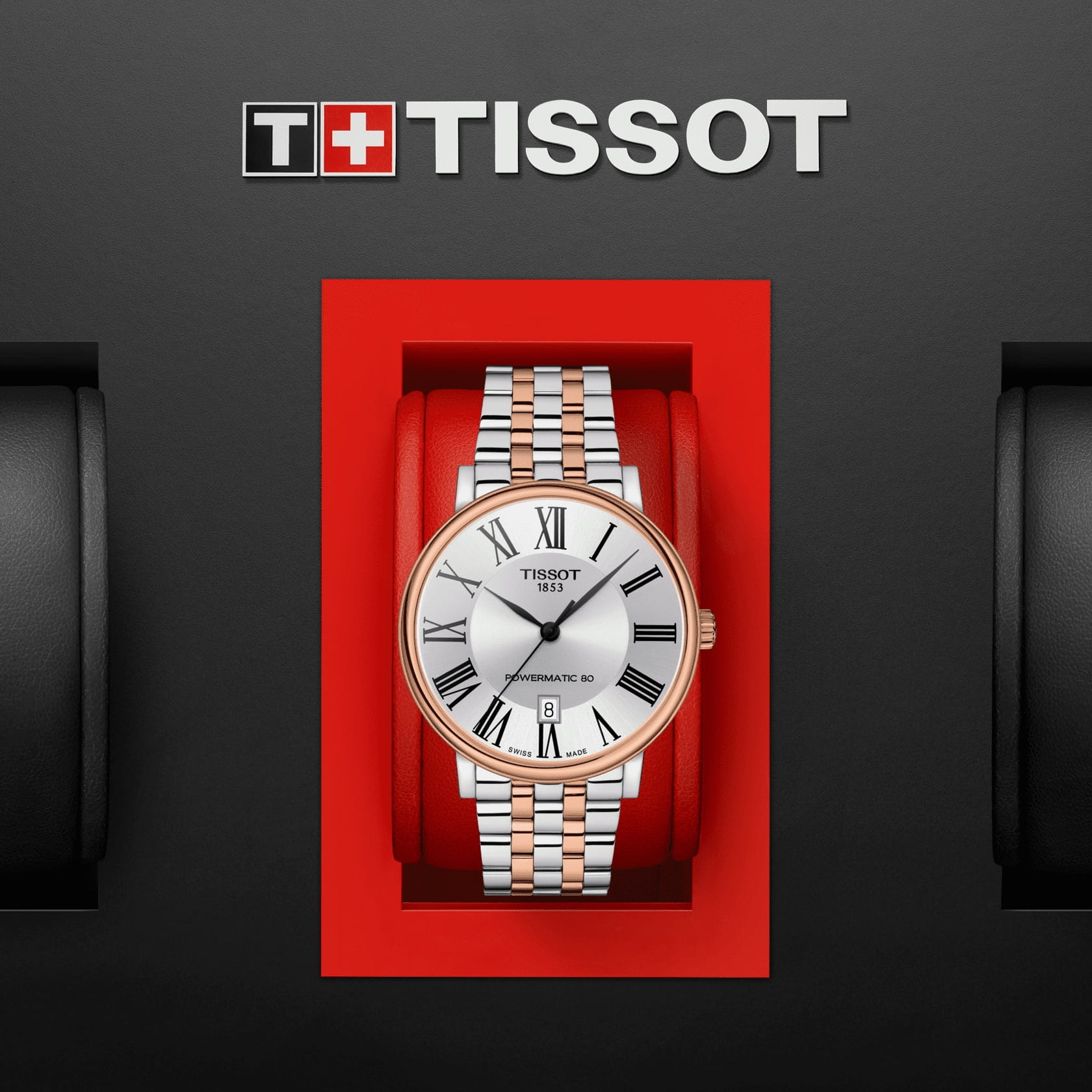 Tissot Tissot Carson Premium Powermatic 80 T122.407.22.033.00 механические мужские часы часы крупный план серебристый циферблата
