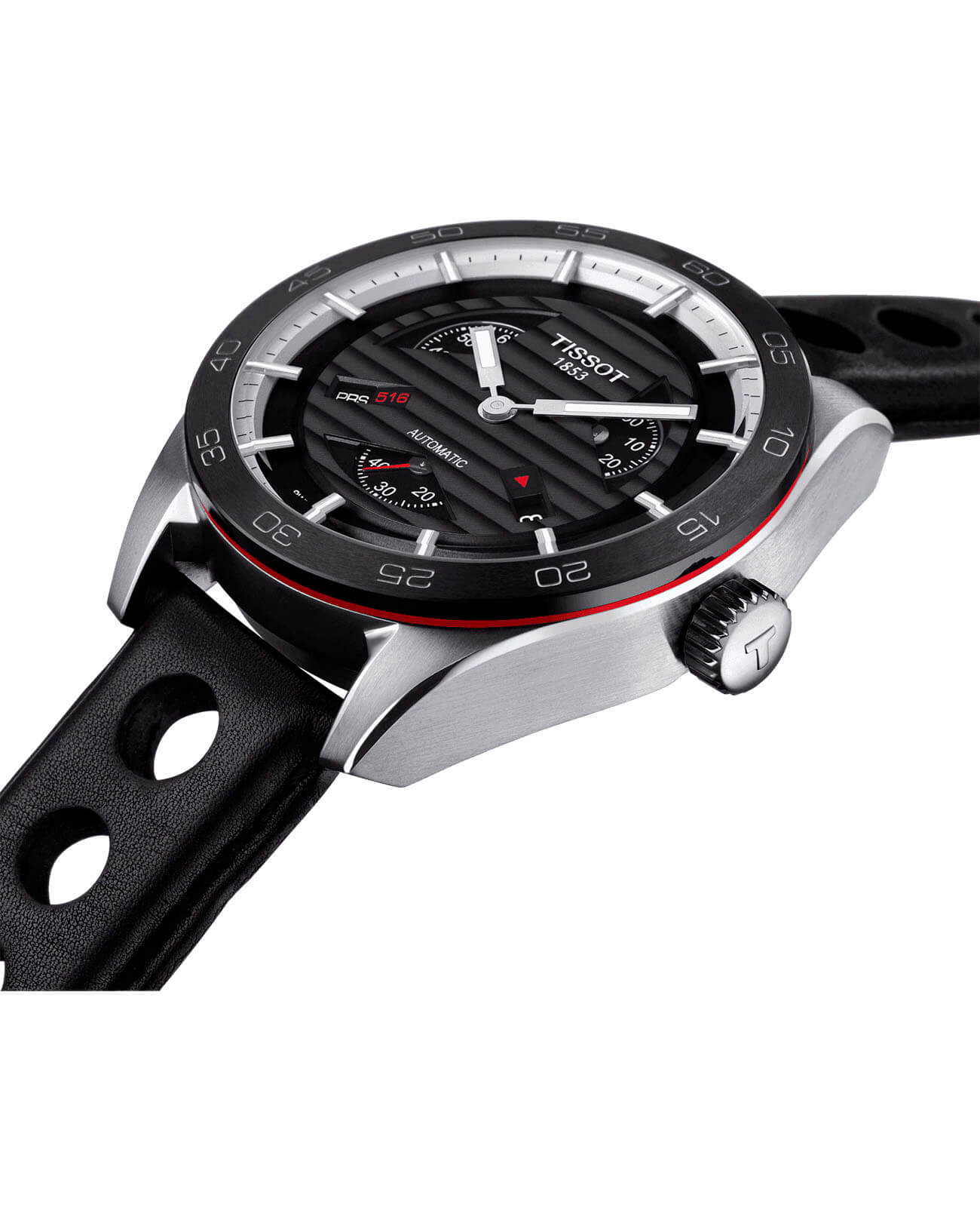 Оригинальные часы Tissot Tissot PRS 516 Automatic Small Second T100.428.16.051.00 механические калибр механизма eta 2825-2 общий вид