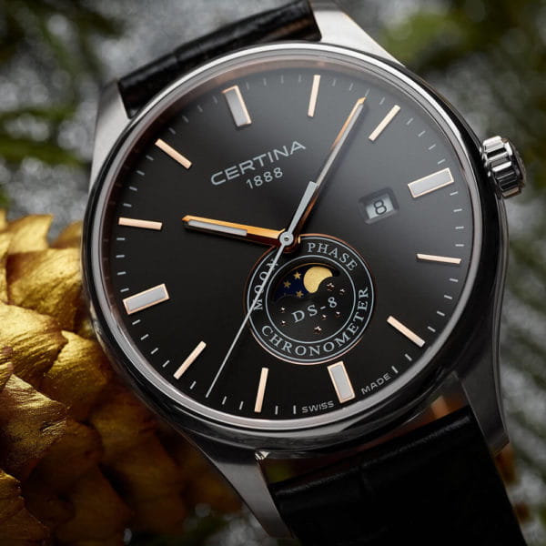 Certina Certina DS-8 Moon Phase C033.457.16.081.00 мужские часы коричневый циферблат на запястье