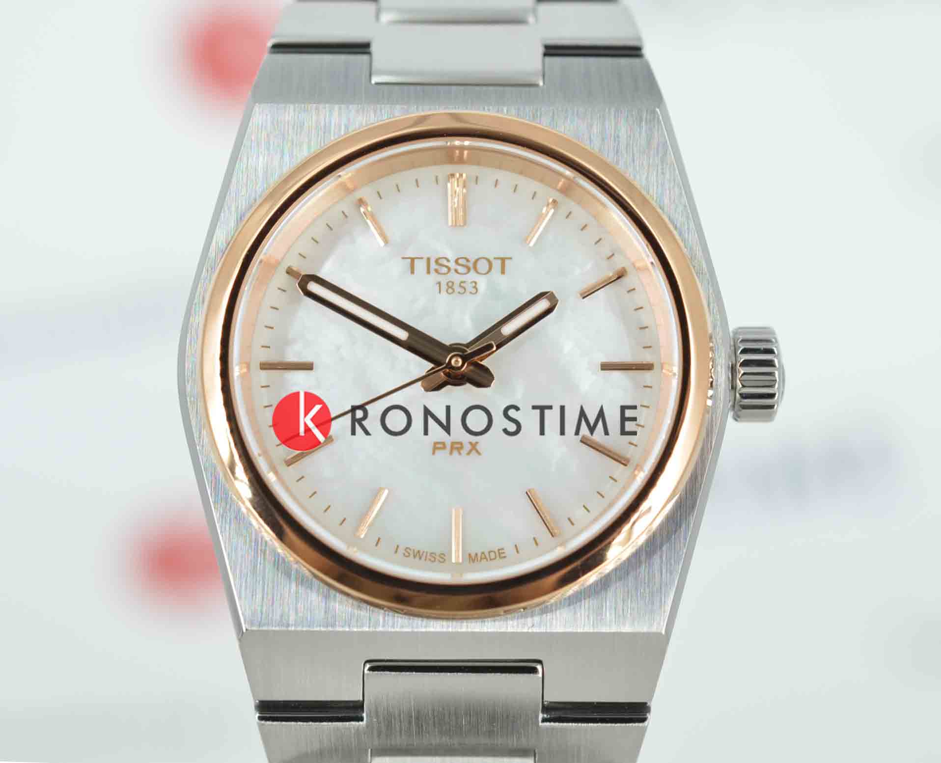 Tissot Tissot PRX 25 mm T137.010.21.111.00 , наручные женские часы фото под углом
