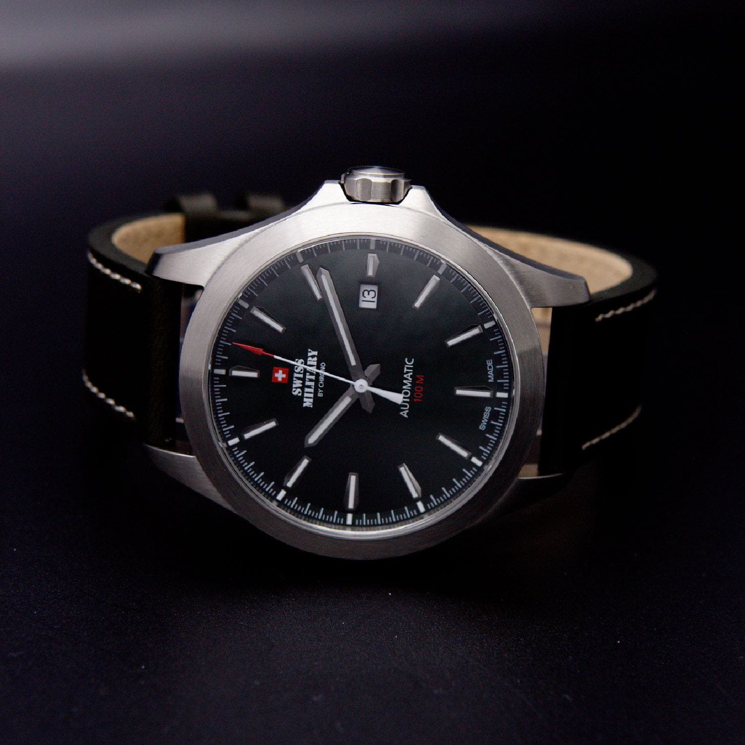 Оригинальные часы Swiss Military by Chrono Swiss Military by Chrono Automatic Collection SMA34077.14 механические калибр механизма eta 2824 общий вид