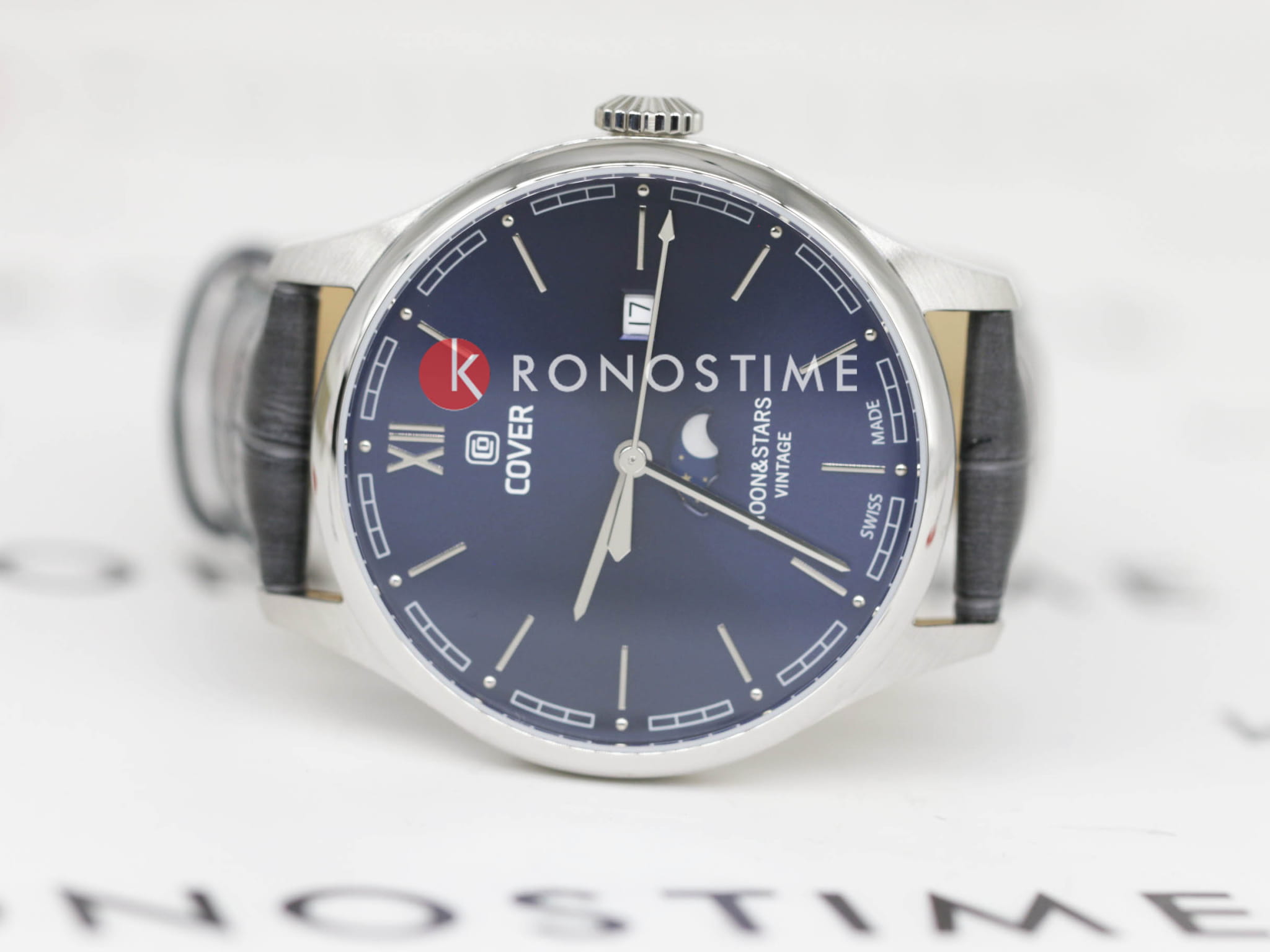 Cover Cover Chapman CO202.02,  швейцария мужские часы на браслете кожаный боковой вид