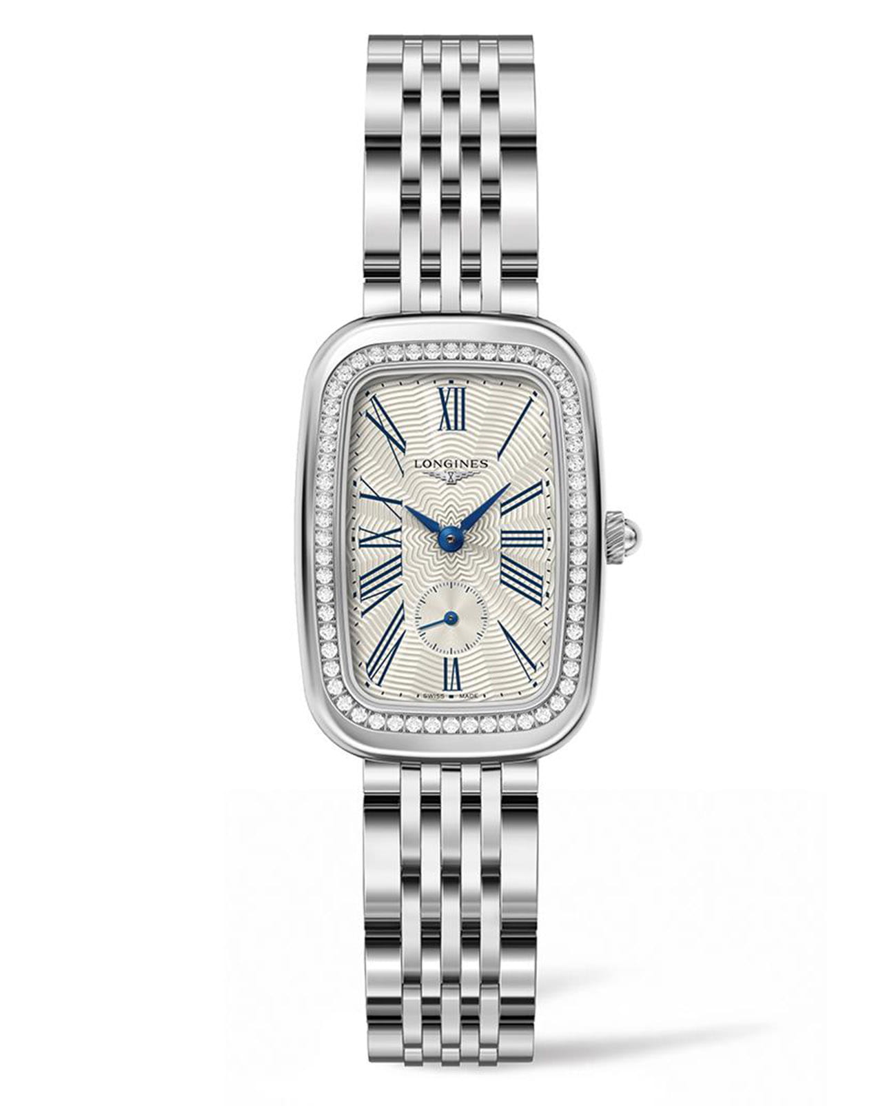 Longines Longines Equestrian Boucle L6.142.0.71.6  L61420716 кварцевые женские часы бежевый циферблат, браслет нержавеющая сталь — вид спереди