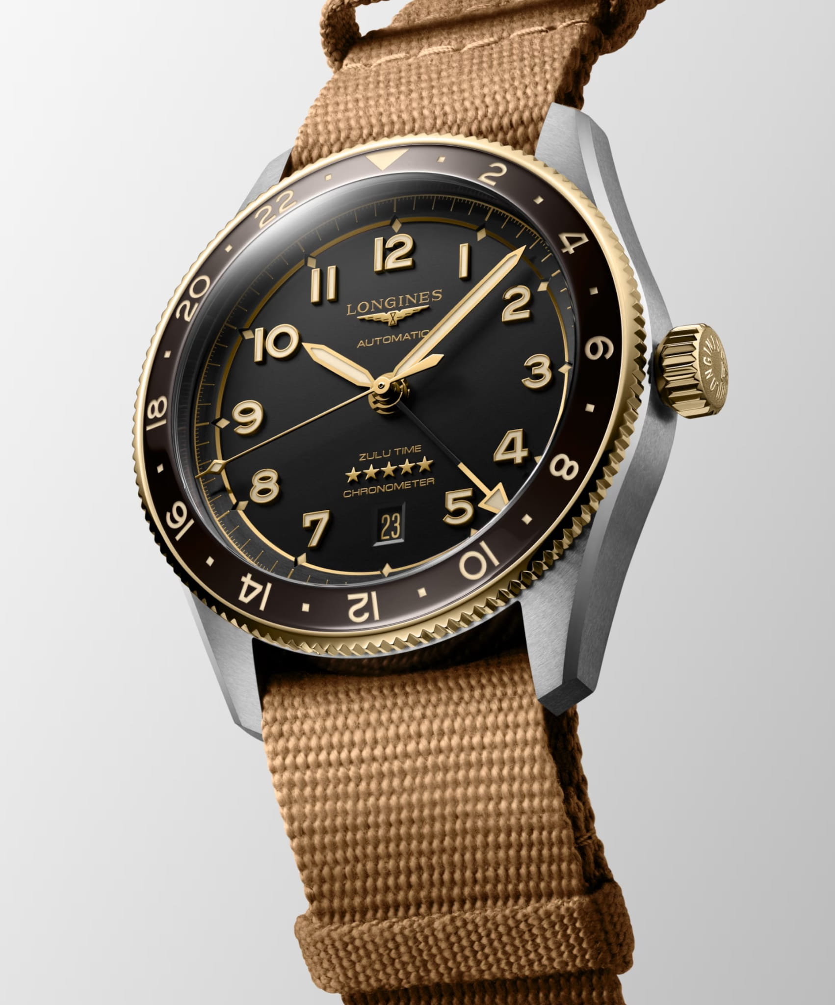 Оригинальные часы Longines Longines Spirit L3.812.5.53.9 механические калибр механизма  общий вид