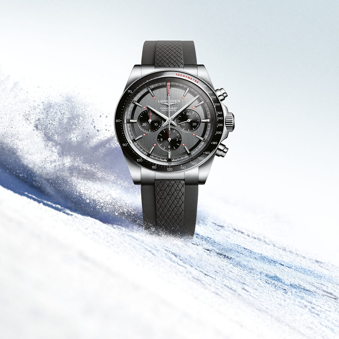Оригинальные часы Longines Longines Conquest L3.836.4.52.9 механические калибр механизма  общий вид