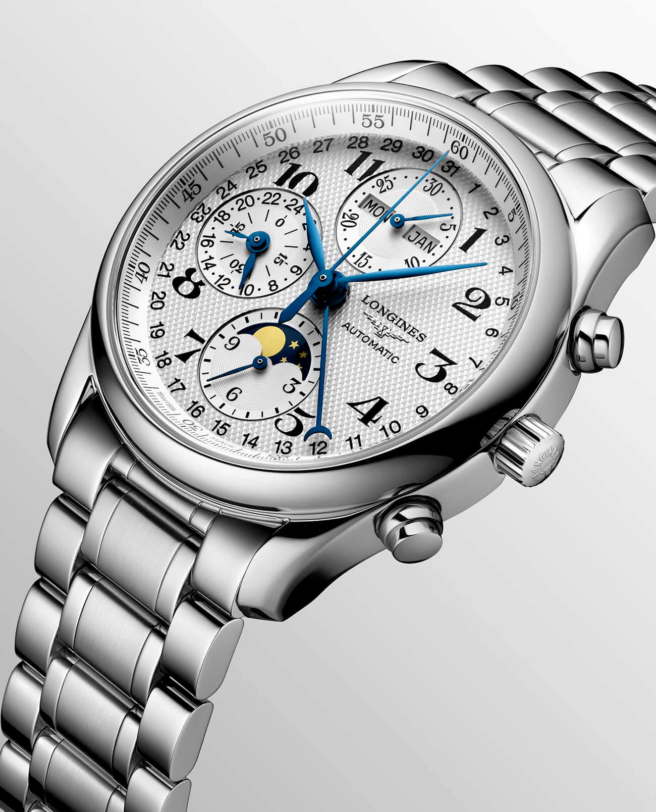 Longines Longines Master Collection L2.673.4.78.6 мужские часы серебристый циферблат на запястье