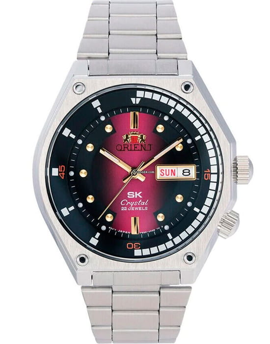 Orient Orient Revival RA-AA0B02R (RN-AA0B02R)  RA-AA0B02R механические мужские часы розовый циферблат, браслет нержавеющая сталь — вид спереди