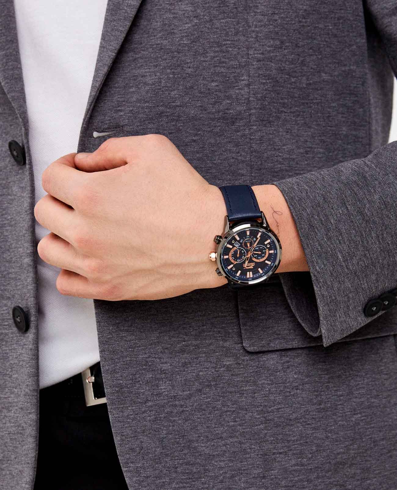Slazenger Slazenger Multifunction SL.09.2062.2.04 , наручные мужские часы фото под углом