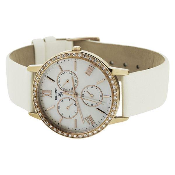 Orient Orient UT0H002W (FUT0H002W), classic automatic япония женские часы на браслете кожа + текстиль боковой вид