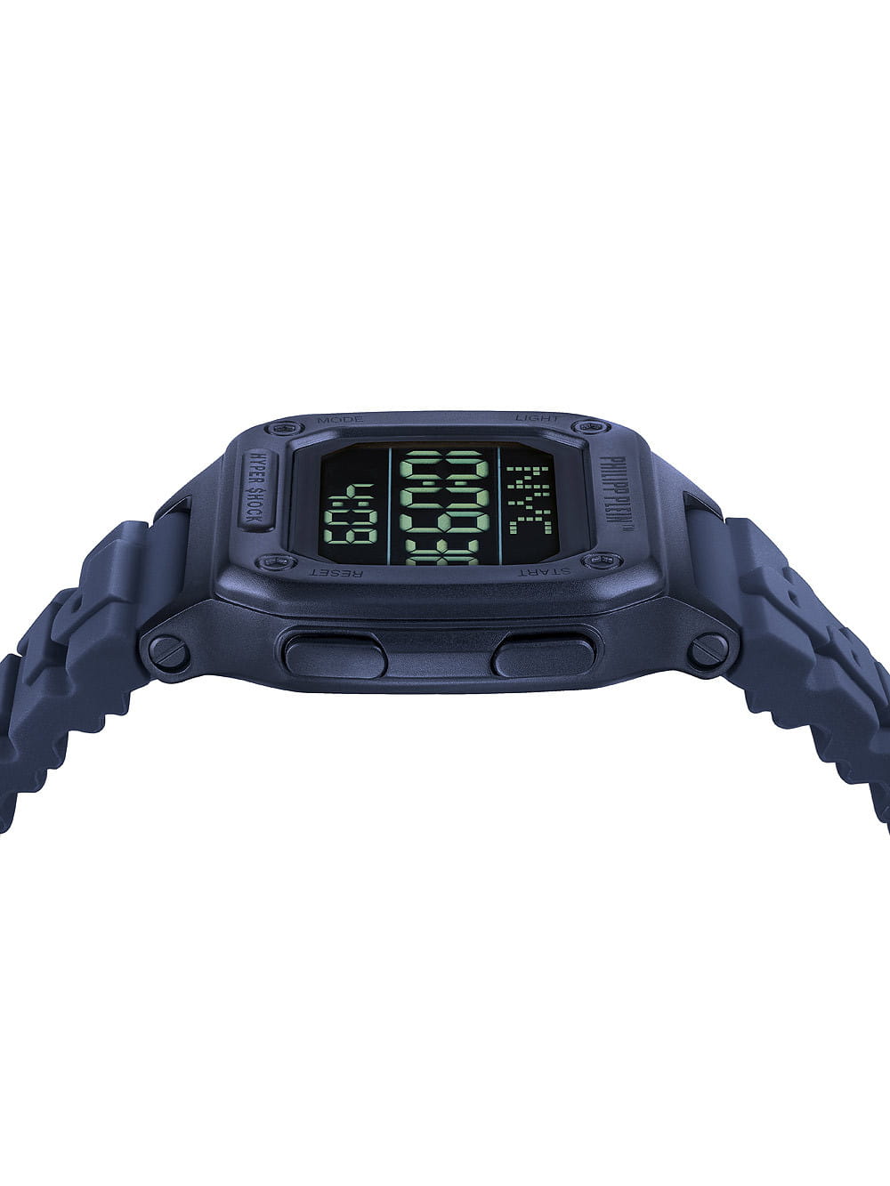 Philipp Plein Philipp Plein Hyper Shock PWHAA0321,  германия мужские часы на браслете силикон боковой вид