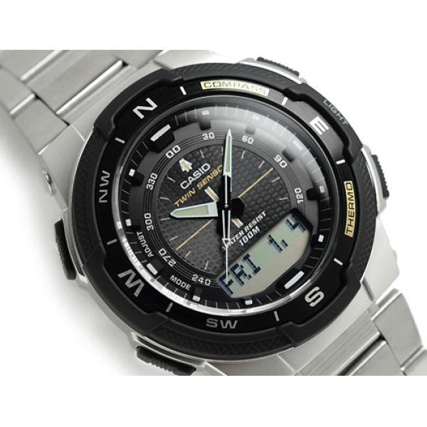 Casio Casio Illuminator SGW-500HD-1B , наручные мужские часы фото под углом