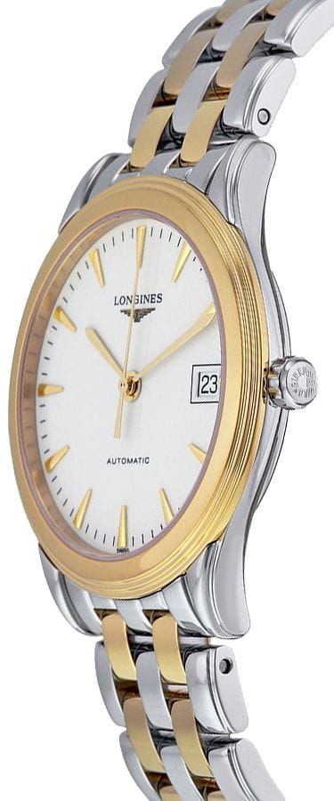 Longines Longines Flagship L4.774.3.22.7 , наручные мужские часы фото под углом