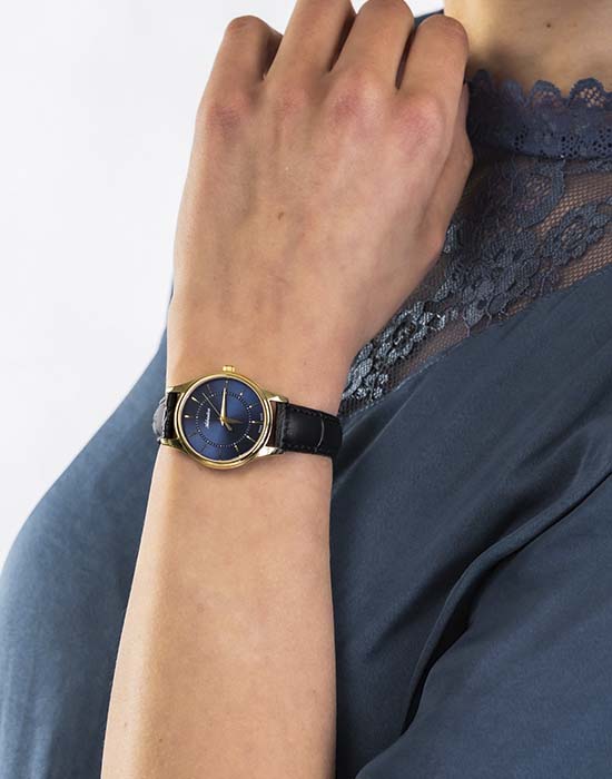 Adriatica Adriatica Pairs A3179.1215Q,  швейцария женские часы на браслете кожаный боковой вид