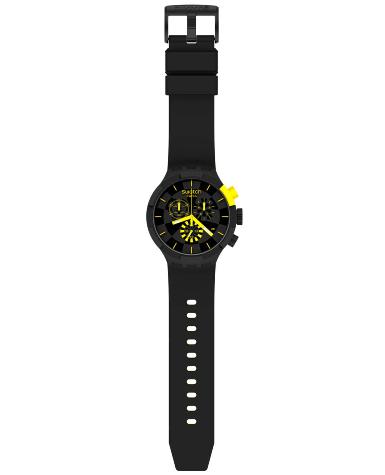 Оригинальные часы Swatch Swatch Big Bold Chrono SB02B403 кварцевые калибр механизма  общий вид