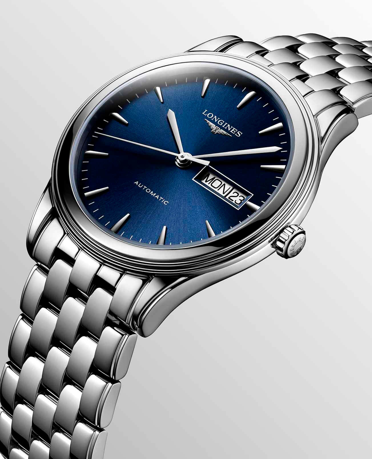 Оригинальные часы Longines Longines Flagship L4.899.4.92.6 механические калибр механизма l636 общий вид