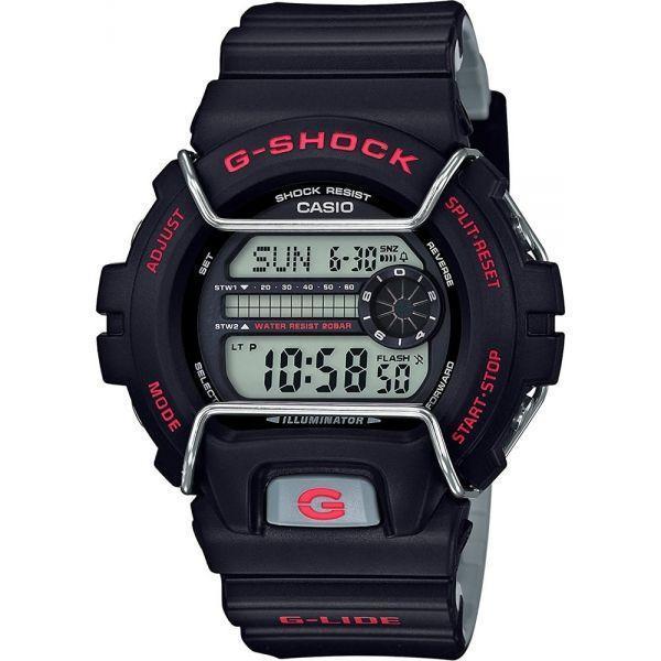 Casio Casio G-Shock GLS-6900-1E  GLS-6900-1E электронные мужские часы серый циферблат, браслет полимер — вид спереди
