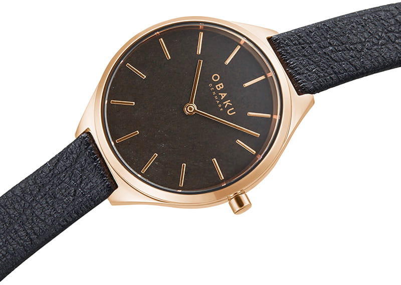 Obaku Obaku Kaffe Macadamia V257LHVNRB , наручные женские часы фото под углом
