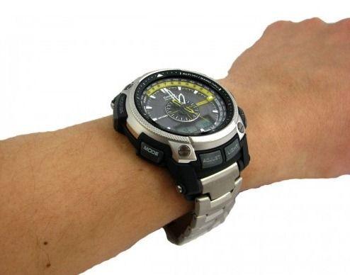 Оригинальные часы Casio Casio Pro Trek PRW-5000T-7E кварцевые калибр механизма  общий вид