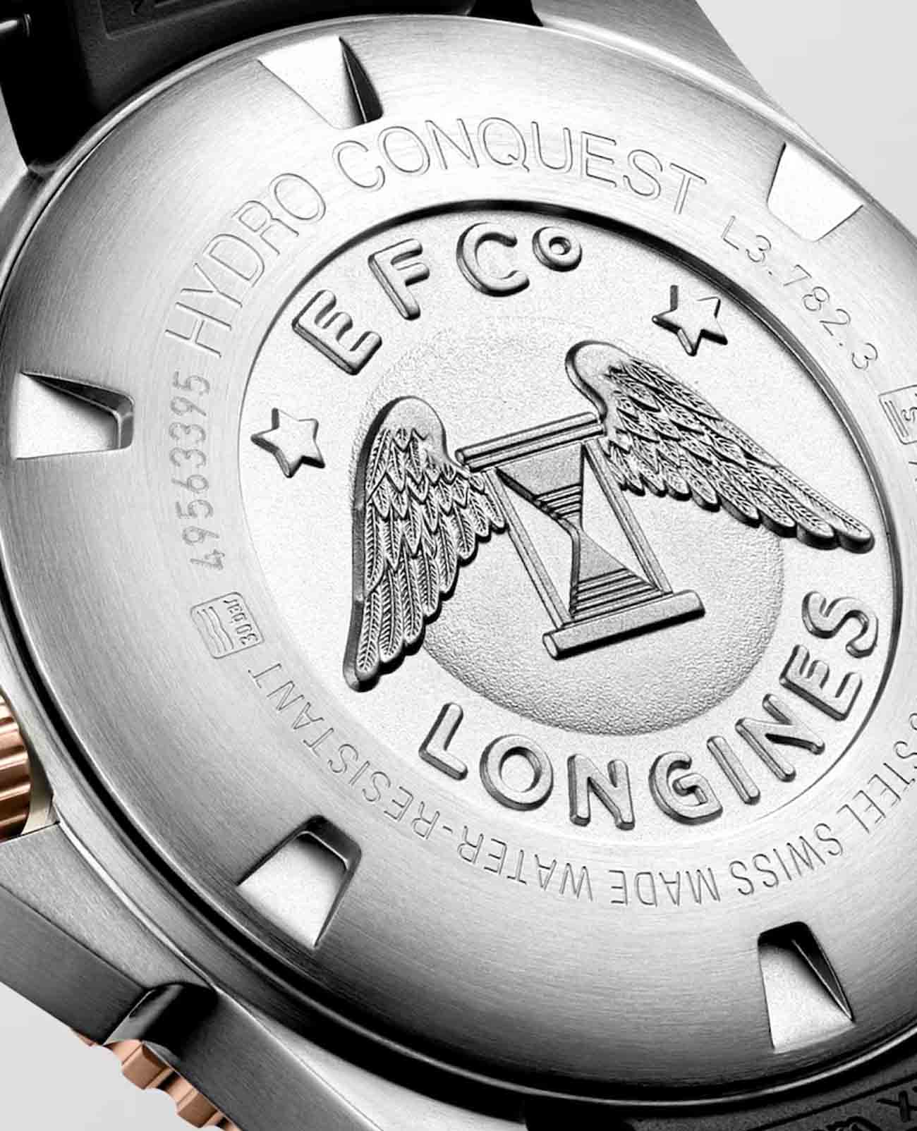 Longines Longines HydroConquest L3.782.3.58.9  - задняя крышка металл керамика сталь корпуса, швейцария часы